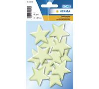 HERMA autocollants lumineux HOME "étoiles mini" 1 feuille à 12 autocollants