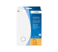 HERMA - Blanc - diamètre 8 mm 5632 étiquette(s) (32 feuille(s) x 176) étiquettes multi-emploi