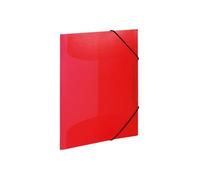 HERMA Chemise à 3 rabats A3 rouge transparent