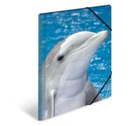 Herma Chemises à élastique Animaux Dauphins – Polypropylène, impression intérieure, rabat – A3