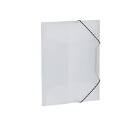 HERMA Chemises à élastique Translucide en Blanc, A3, plastique robuste, avec 3 rabats intérieurs, 1 porteé de chemise