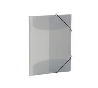 HERMA Chemises à élastique Translucide en Gris, A3, plastique robuste, avec 3 rabats intérieurs, 1 porteé de chemise