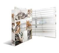 HERMA Classeur à anneaux 'Animals' - chats, A4, mécanisme à G