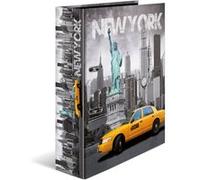 HERMA Motif classeur à levier A4 Villes New York, dos de 7 cm, en carton robuste, imprimé entièrement à l'extérieur et à l'intérieur