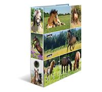 Herma Classeur à levier Motif Mondes d'animaux – prairie de chevaux A4 Dos 70 mm