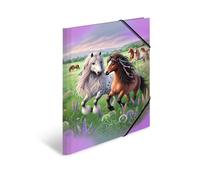 HERMA Classeur A3 en carton avec motif de maternelle, élastique, rabat intérieur et impression intérieure pour garçons, filles et enfants