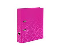 HERMA Classeur A4 20126 - Couleur rose - 7 cm de large - Avec impression intérieure - Pour l'école et le bureau - Classeur robuste à anneaux pour enfants - En carton - Pour garçons et filles