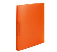 HERMA Classeurs á 2 anneaux A4 Translucide Orange, dos de 25 mm, Classeur souple en plastique, Avec compresseur