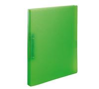 HERMA Classeurs á 2 anneaux A4 Translucide Vert, dos de 25 mm, Classeur souple en plastique, Avec compresseur