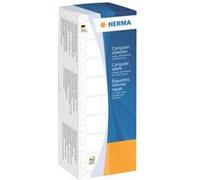 HERMA Computer labels - Papier - mat - auto-adhésif permanent - perforé - blanc - 101.6 x 73.8 mm 2000 étiquette(s) étiquettes de pliage continu Blanc G