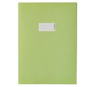 HERMA Couverture de cahier A4 papier vert clair, avec zone d'inscription, en papier recyclé robuste & couleurs saturées, protège-cahier idéal pour école