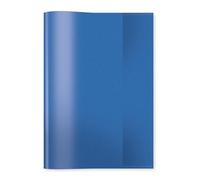 HERMA Couverture de cahier A5 transparente bleue, en polypropylène résistant & effaçable, protège-cahier coloré pour cahiers d'école