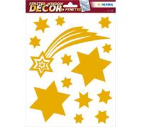 HERMA décor de fenêtre "étoiles" or 210 x 297 mm