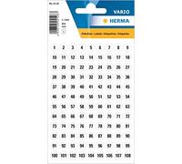 Herma Autocollants Chiffres 8 mm diamètre 5 planches (1 à 540)