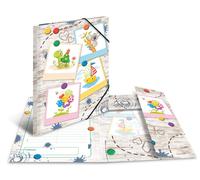 HERMA Elastic Folder Kindergarten with Sandbox Friends Motif, A4, Sturdy Cardboa