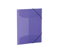 HERMA Elastic Folder Translucent in Purple, A3, Sturdy Plastic, with 3 Inner Fla