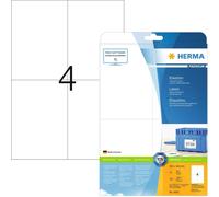 HERMA Etiketten Premium A4 weiß 105x148 mm Papier 100 St.
