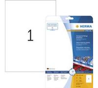 Herma Étiquettes Special blanches, film polyester, format 210 x 297 mm, 10 feuilles A4