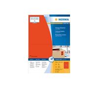 HERMA 4567 Lot de 200 étiquettes autocollantes colorées pour imprimantes Rouge 199,6 x 143,5 mm
