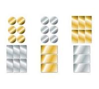 Herma etiquettes adhésives de noel, rond, 32 mm, or 15074 Multicolore