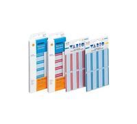 HERMA Name labels artificial silk 54x19 white/red 16 pcs. étiquette auto-collante