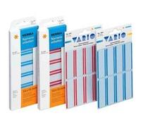 HERMA - étiquettes-badges 54 x 19 mm, soie-acétate, bord rouge, pqt 16 Rouge G