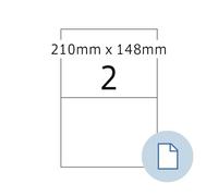 HERMA Etiquette en film DATAPRINT, 210 x 148,5 mm, blanc