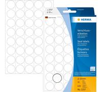 HERMA - Étiquettes de fermeture - diamètre 19 mm - transparentes - polyester (pack de 640)