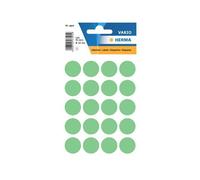 Herma - Étiquettes En Papier Autocollantes - Vert - Diamètre 19 Mm 100 Étiquette(S) ( 5 Feuille(S) X 20 )