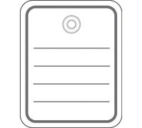 HERMA étiquettes pour articles 48 x 65 mm avec oeillet en carton 1.000 pièces