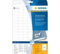 Herma 4211 Étiquettes movables/amovibles 25,4 x 16,9 A4 Blanc