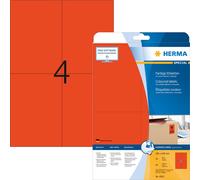 HERMA Étiquettes universelles SPECIAL 105 x 148 mm rouge 80 étiquettes