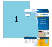 HERMA Étiquettes universelles SPECIAL 210 x 297 mm bleu 20 étiquettes