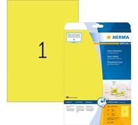 HERMA Étiquettes universelles SPECIAL 210 x 297 mm jaune fluo 20 étiquettes