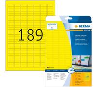 HERMA Étiquettes universelles SPECIAL 25,4 x 10 mm jaune 3 780 étiquettes