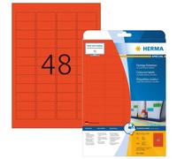 [Ref:4367] HERMA étiquettes SuperPrint, 45,7 x 21,2mm, avec bord, rouge, 20
