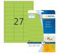 HERMA Étiquettes universelles SPECIAL 63,5 x 29,6 mm vert fluo 540 étiquettes