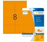 HERMA Étiquettes universelles SPECIAL 99,1 x 67,7 mm orange 160 étiquettes
