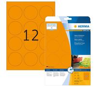 HERMA Étiquettes universelles SPECIAL rond 60 mm néon orange 240 étiquettes