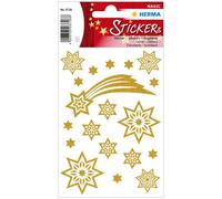 Herma Autocollants de Noël Étoiles + Comètes MAGIC 3726 pailletés