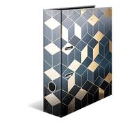 HERMA Fashion & Style Lot de 5 classeurs à levier Motif cubes Dos 70 mm Dos 70 mm
