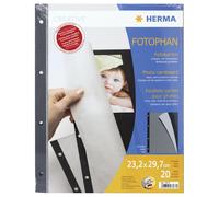 Herma Cartons photo 7577 – 230 x 297 mm Noir – 20 feuilles
