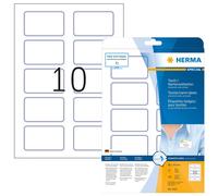 HERMA Flexible Self Adhesive Name Badge Labels, 10 Labels Per A4 Sheet, 200 Labe