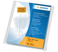 Herma Herma Étui De Poche, Pp, 1 Poche, 0,14 Mm, Transparent Noir