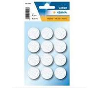 Herma Patins en feutre autocollants 15002 – Lot de 12 ronds Ø 22 mm blancs pour meubles