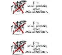 Herma hinweisetiketten keine werbung anzeigenbl?tter 5742-1 G