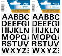 HERMA Letters 15 mm A-Z Weatherproof Film Black 1 Sheet (Lot de 2)