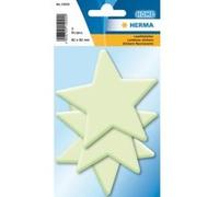 Herma réfléchissant Stickers, Permanent Tenir, 5 Fluorescent Stickers par lot, Sterne