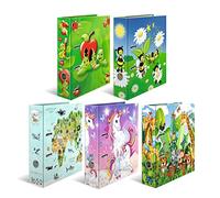 HERMA Lot de 10 classeurs à levier Motif animaux de la maternelle Format A4 Dos 70 mm