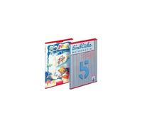 HERMA - Lot de 10 - Jaquette pour livres Rex, (H)215 x (L)380 mm, transparent bordure rouge